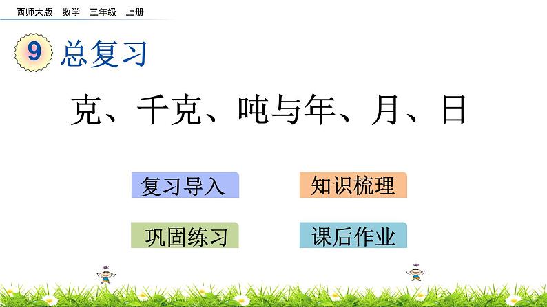 9.4 《克、千克、吨与年、月、日》课件01