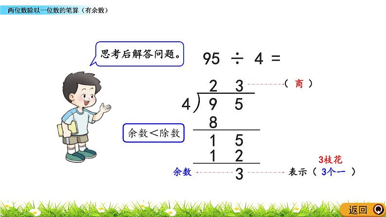 4.5 《两位数除以一位数的笔算（有余数）》课件第7页