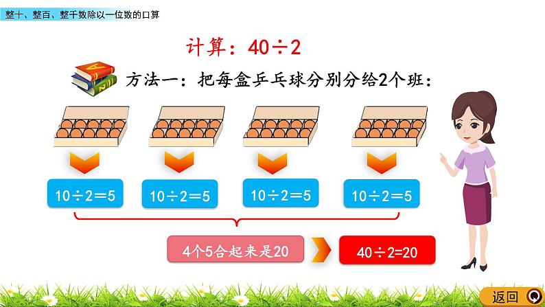 3.1 整十、整百、整千数除以一位数的口算  PPT课件04