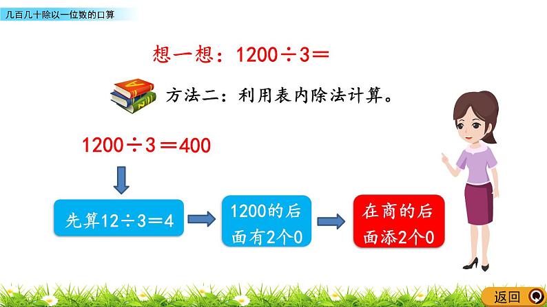 3.2 几百几十除以一位数的口算  PPT课件08