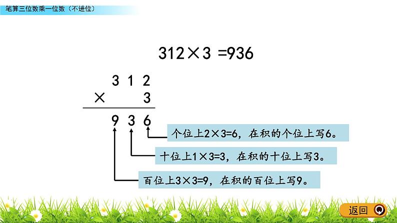 3.2 《笔算三位数乘一位数（不进位）》课件06