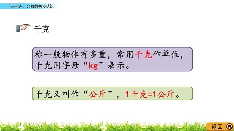 8.1 《千克和克、分数的初步认识》课件04