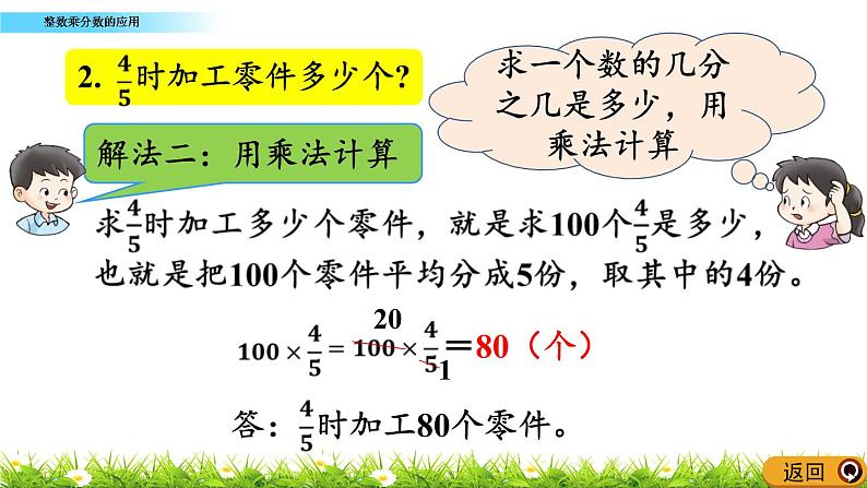 1.2 《 整数乘分数的应用》PPT课件07