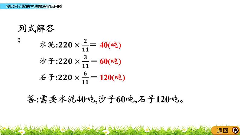 4.5 《 按比例分配的方法解决实际问题》PPT课件05