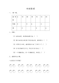 小学数学青岛版 (五四制)二年级上册六 制作标本——表内除法巩固练习