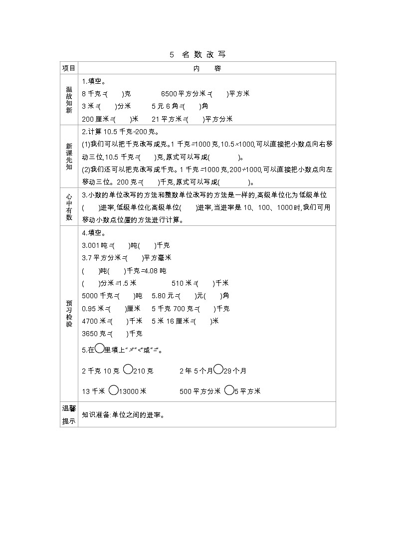 5.5　名数改写  学案01