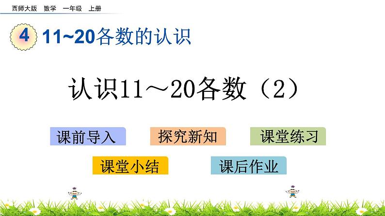 4.2《 认识11～20各数（2）》课件第1页