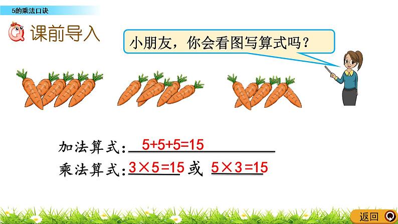 1.13《5的乘法口诀》课件第2页