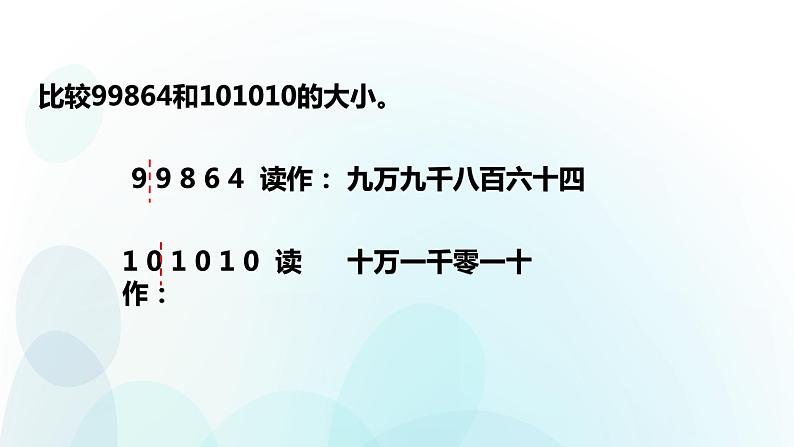 人教版数学四年级上册第一单元第4课时亿以内数的比较大小及整万数的改写第4页