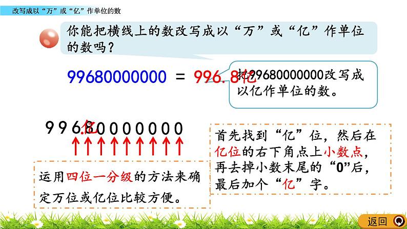 5.8 改写成以“万”或“亿”作单位的数 PPT课件05