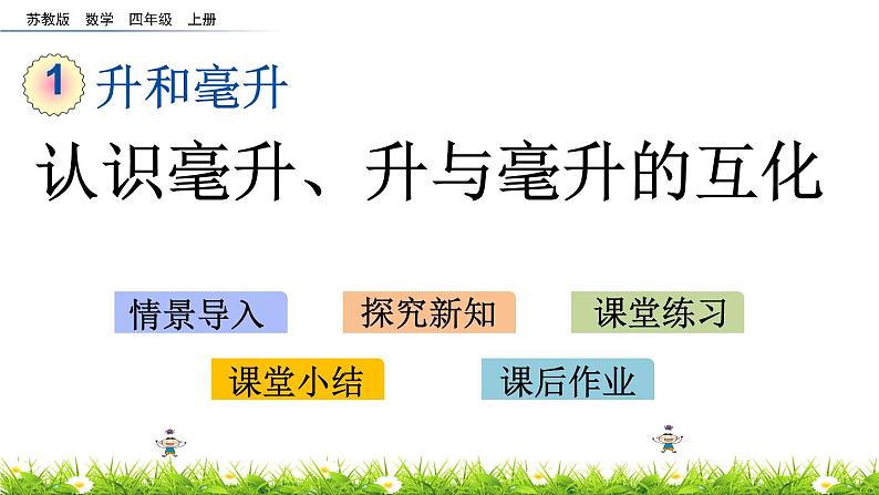 1.2 认识毫升、升与毫升的互化 PPT课件01