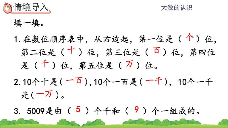 1.1 亿以内的计数单位及数位顺序表 PPT课件02