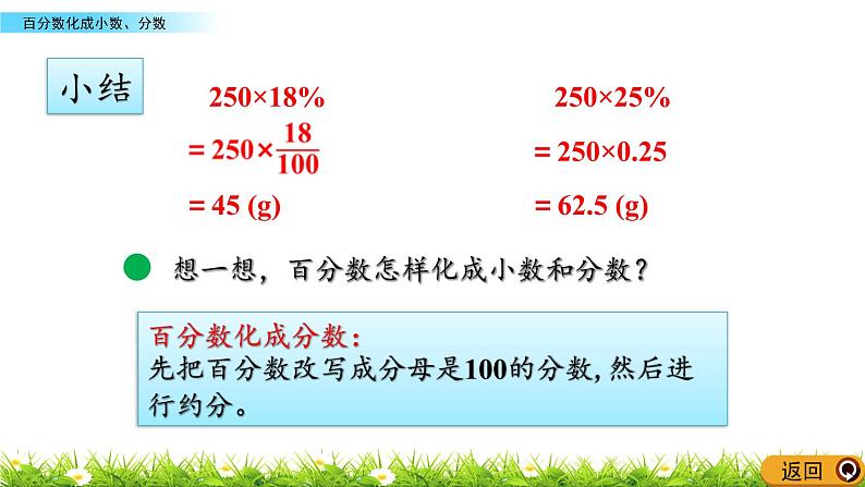 4.4 《 百分数化成小数、分数》PPT课件07