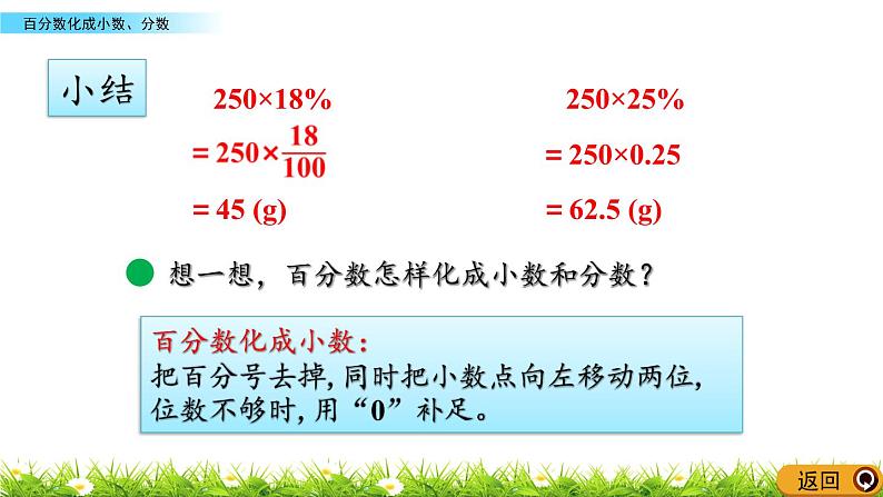 4.4 《 百分数化成小数、分数》PPT课件08