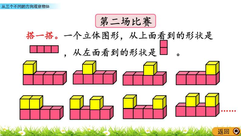 3.1 《 从三个不同的方向观察物体》PPT课件05