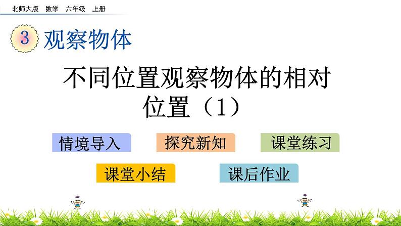 3.3 《 不同位置观察物体的相对位置（1）》PPT课件01