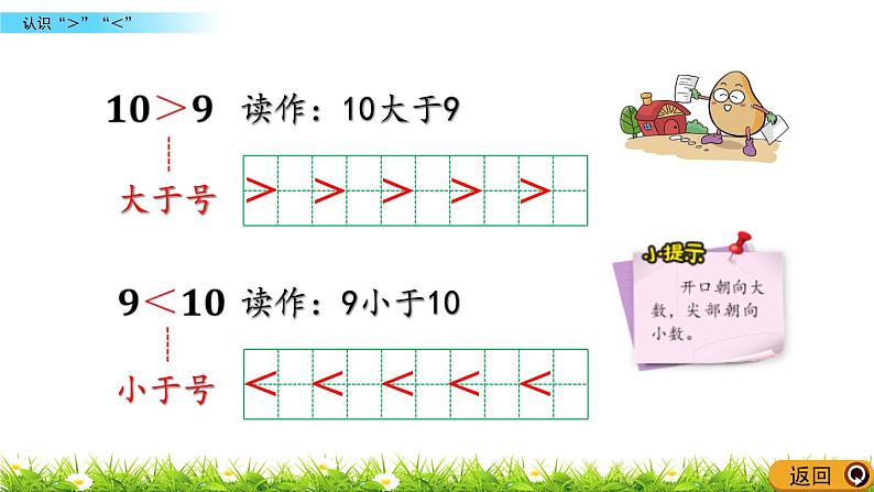 青岛数学一上：1.8《 认识“＞”“＜”》课件06