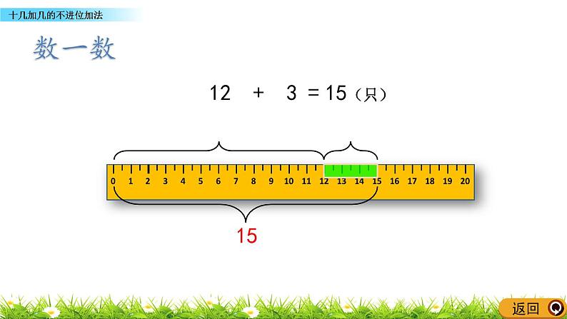 青岛数学一上：5.3《 十几加几的不进位加法》课件05