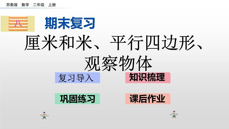 8.3《厘米和米、平形四边形、观察物体》课件01