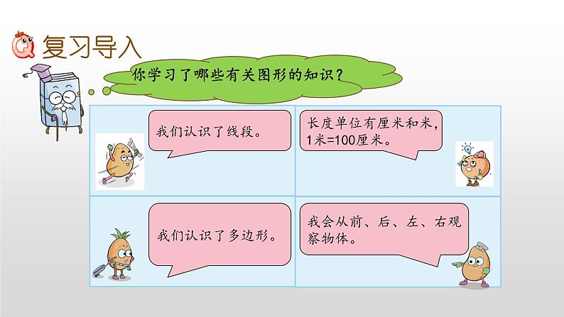 8.3《厘米和米、平形四边形、观察物体》课件02