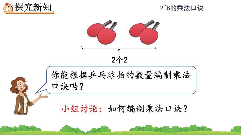 人教版二年级上册 第四单元2.3《2、3的乘法口诀》课件05