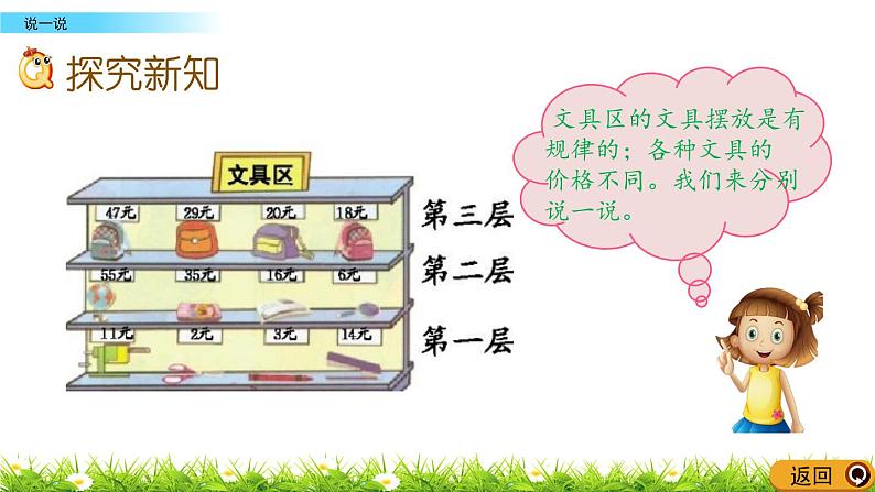 北京版数学一年级上册第一单元第四课时《 说一说》课件第4页