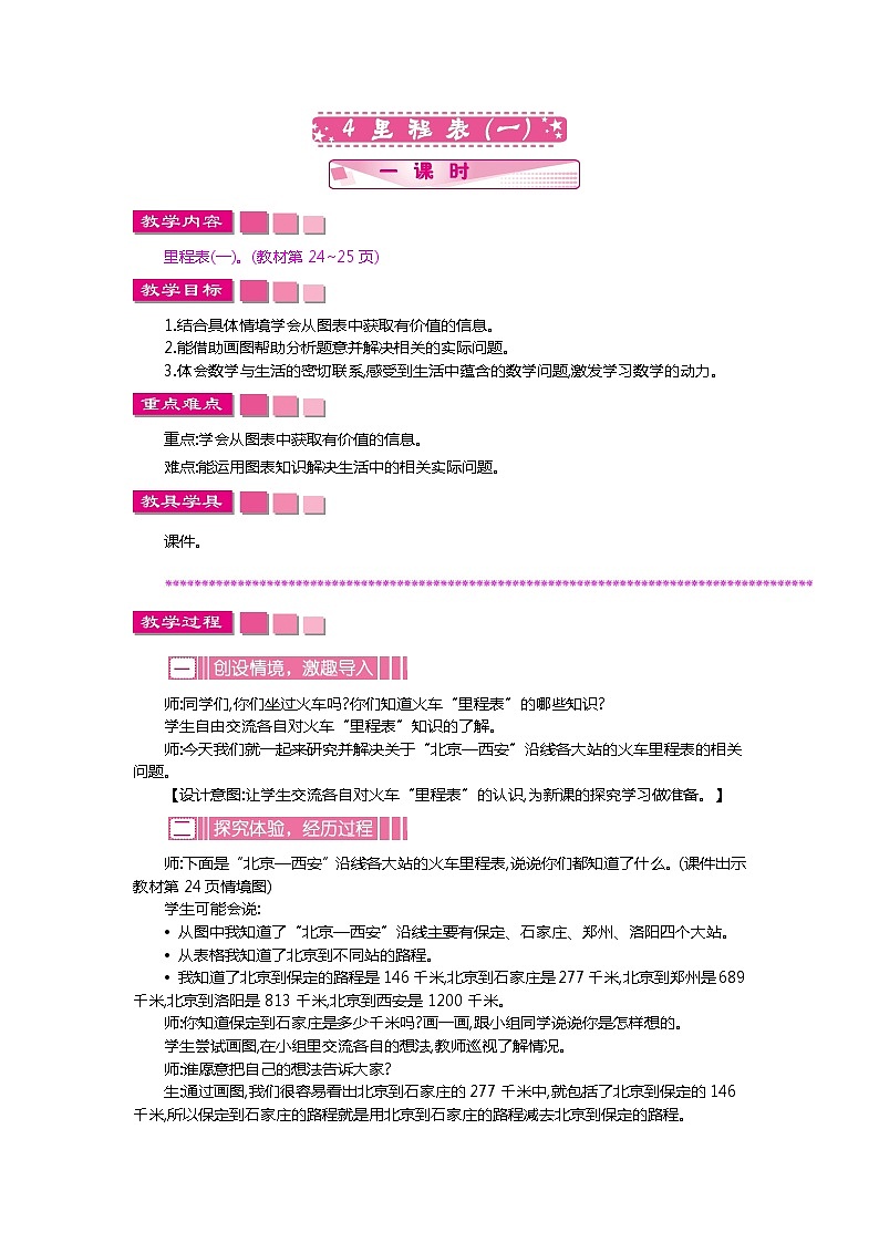 3.4《里程表(一)》教案第1页