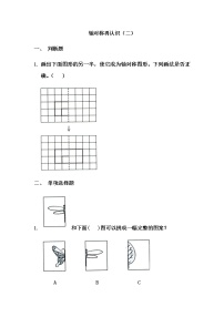 小学数学北师大版五年级上册2 轴对称再认识（二）同步练习题