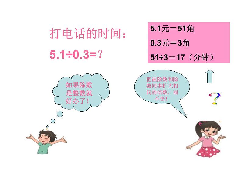 北师大版数学五年级上册-01一 小数除法-033 谁打电话的时间长-课件0304