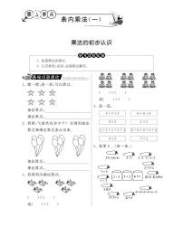 小学数学人教版二年级上册乘法的初步认识课时作业