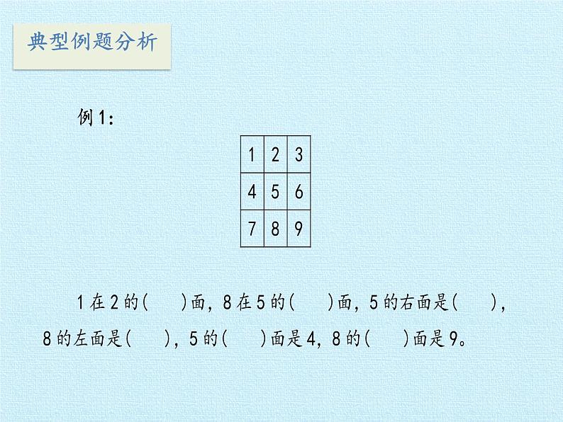 一年级上册数学课件 四 有趣的游戏——认识位置 复习课件 青岛版（五四学制）第6页