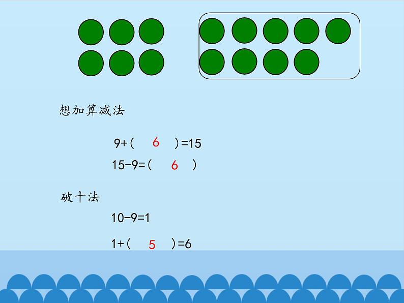 一年级上册数学课件 七、小小运动会——20以内的进位加法和退位减法 第四课时 青岛版（五四学制）第4页