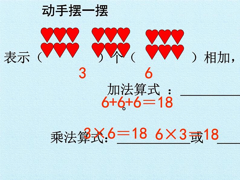 一年级下册数学课件 七 看魔术——乘法的初步认识 复习课件 青岛版（五四学制）05