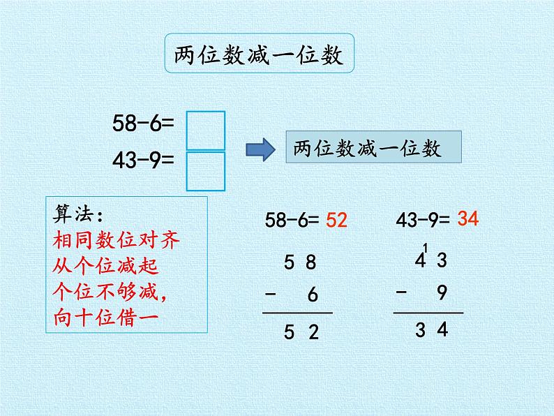 一年级下册数学课件 四 绿色行动——100以内的加减法（一） 复习课件 青岛版（五四学制）05