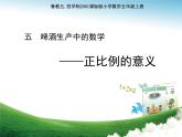 五年级下册数学课件 五 正比例的意义 青岛版（五四学制）