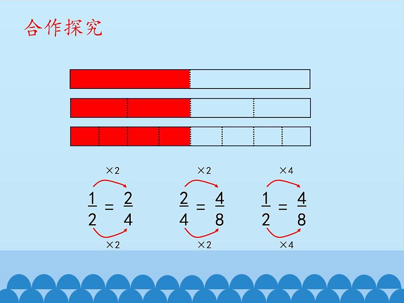 四年级下册数学课件 五 校园艺术节——分数的意义和性质 分数的基本性质 青岛版（五四学制）06