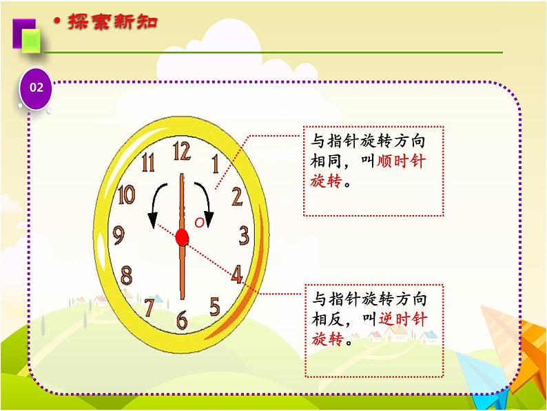 四年级下册数学课件 六 图形的旋转 青岛版（五四学制）04