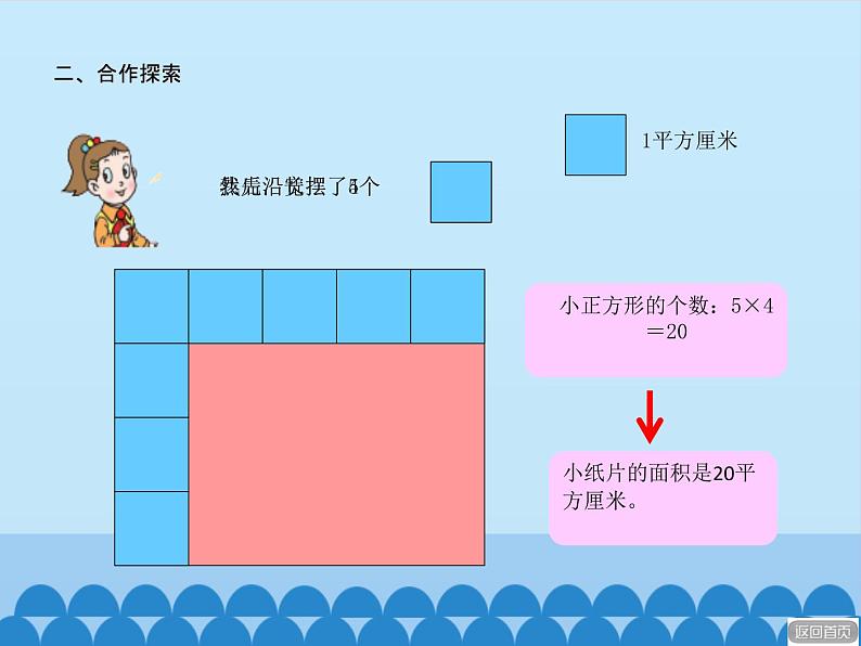 三年级上册数学课件 九、我家买新房子了——长方形和正方形的面积 第二课时 青岛版（五四学制）第6页