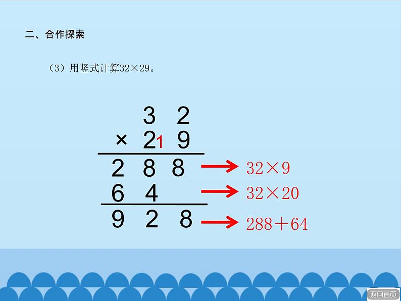 三年级上册数学课件 七、美丽的街景——两位数乘两位数  第四课时 青岛版（五四学制）第7页