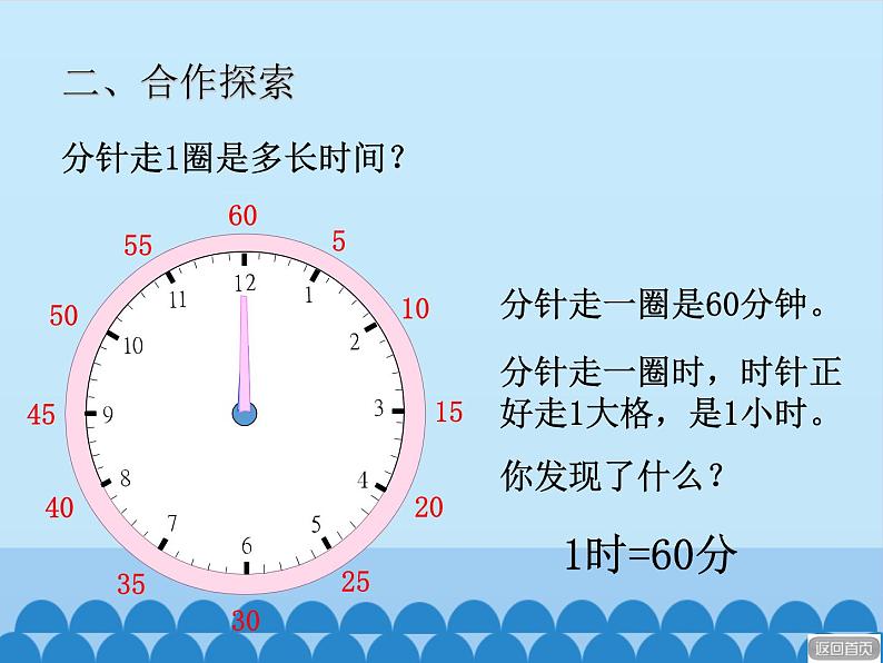 三年级上册数学课件 四、庆元旦——时、分、秒的认识 第一课时 青岛版（五四学制）第8页