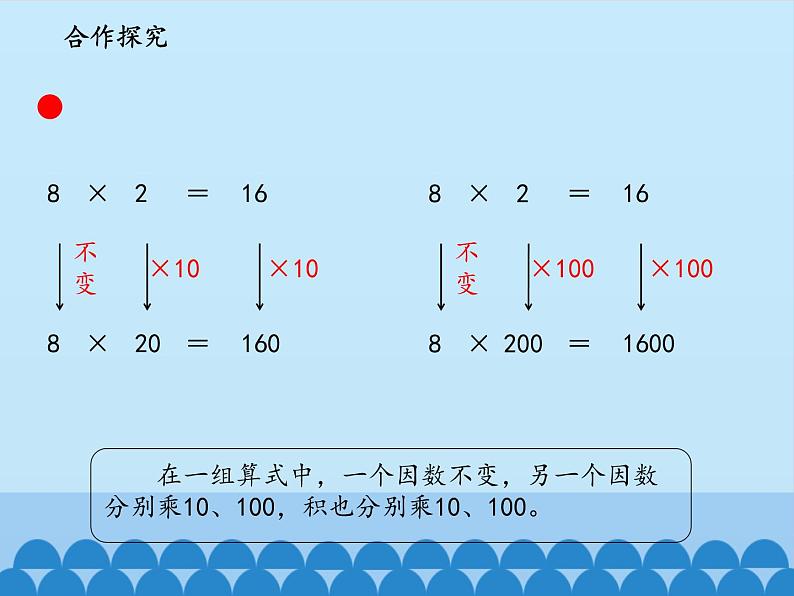 三年级下册数学课件 六 保护大天鹅——三位数乘两位数 （积的变化规律）  青岛版（五四学制）03