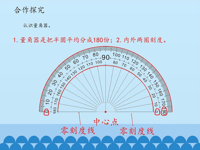 三年级下册数学课件 五 繁忙的工地——线和角（角的度量和画法）青岛版（五四学制）07