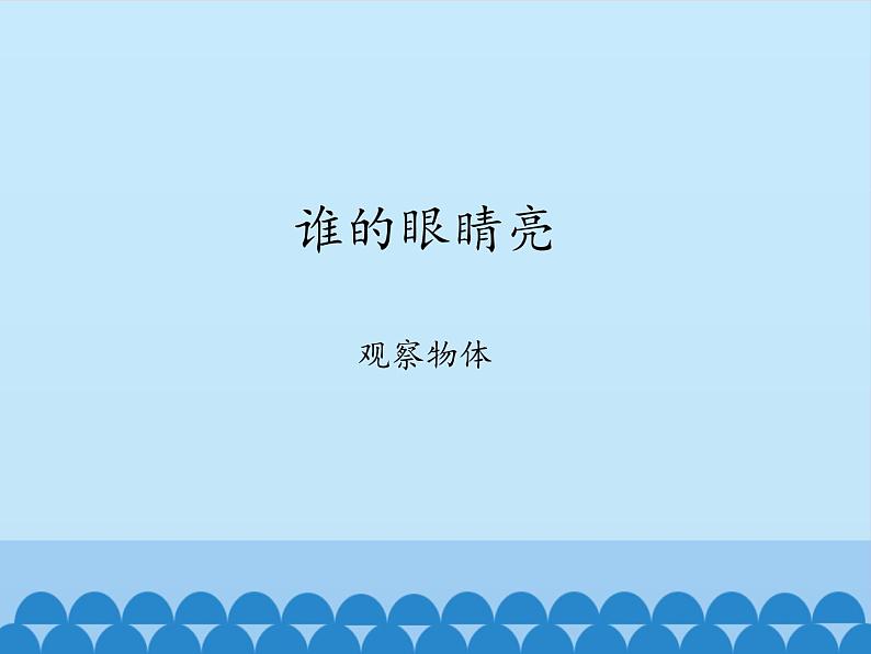 二年级上册数学课件 七 谁的眼睛亮 （观察物体） 青岛版（五四学制）01