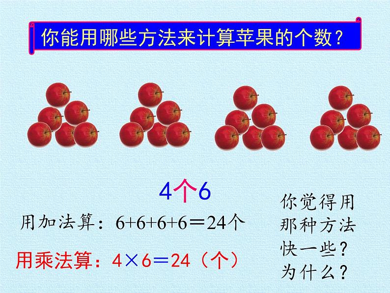 二年级上册数学课件 三 凯蒂学艺——表内乘法（二）复习课件 青岛版（五四学制）05