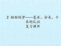 小学数学二 甜甜的梦——毫米、分米、千米的认识复习ppt课件