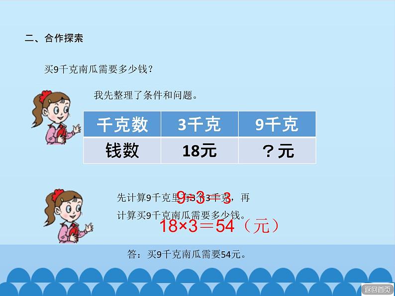 三年级上册数学课件 八、绿色生态园——解决问题 第二课时 青岛版（五四学制）05