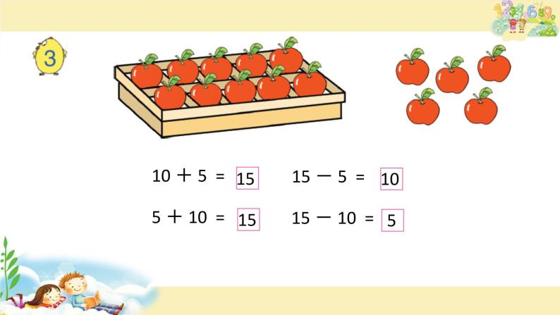 苏教版一上数学课件 33. 10加几和相应的减法02