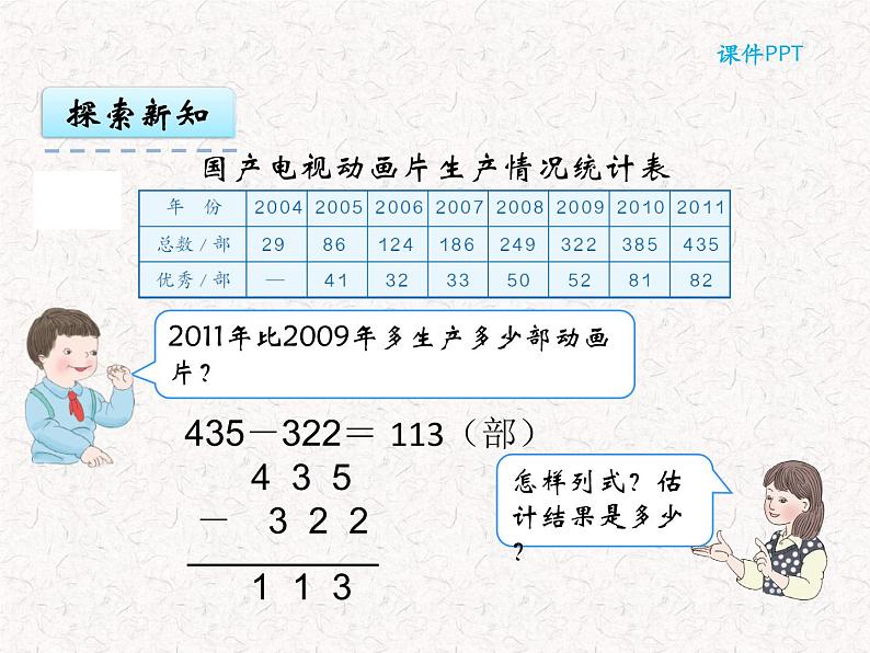 三年级上册数学 第四单元 4.3 减法(1) 课件06