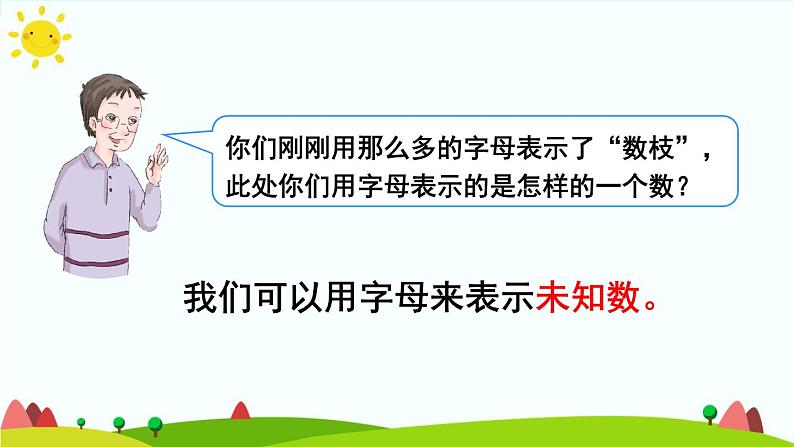 【精品课件】人教版 五年级上册数学 第5单元 简易方程  5.1.1用字母表示数  （第1课时）05