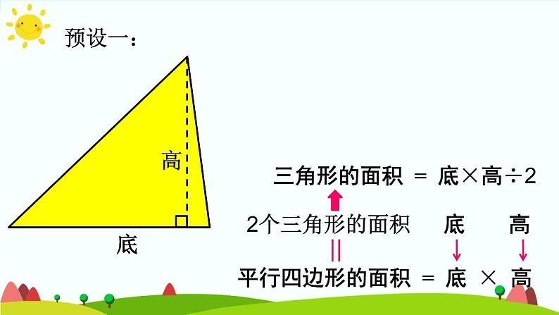 【精品课件】人教版 五年级上册数学 第6单元 多边形的面积  6.2三角形的面积 （ 第1课时）第7页